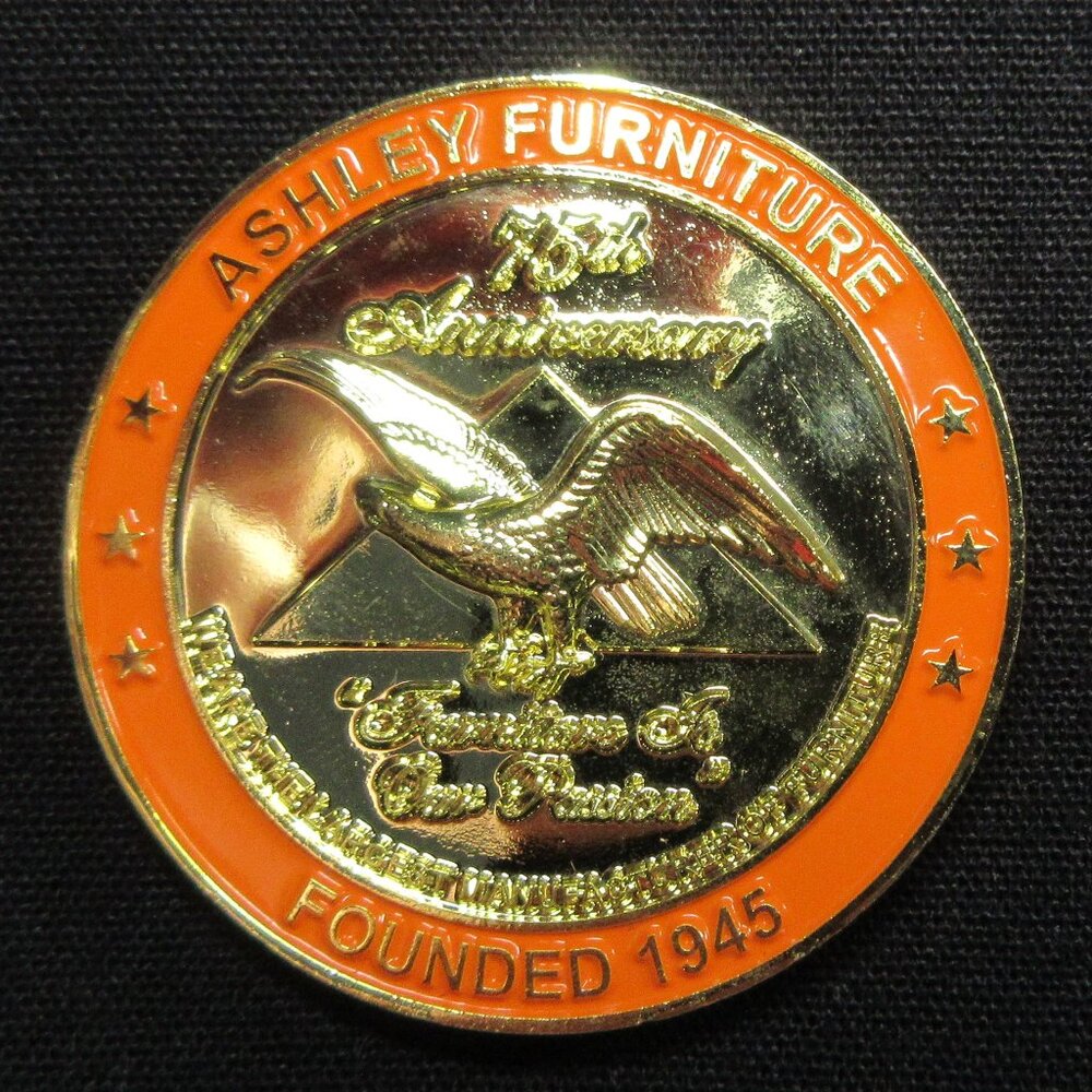 Ashley Furniture 75th Anniversary Stunning Collectable Souvenir-Token Challenge
